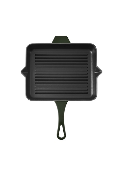 Yıldız Duo Techniq Grill Döküm Izgara Tava Fesleğen 26x32cm Çok Renkli