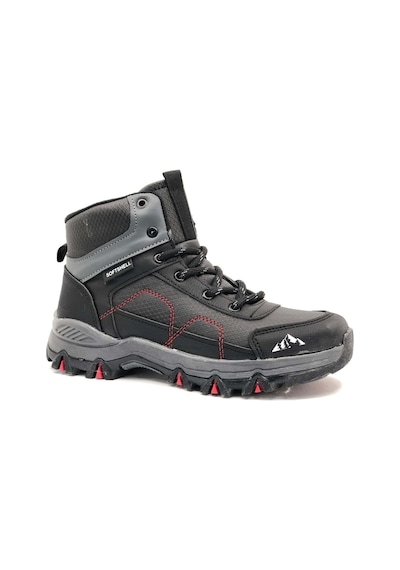 Cool Alfa Kırmızı-siyah Kauçuk Taban Kaymaz Softshell Outdoor Bot 001