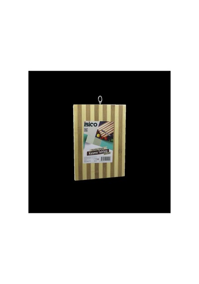 Bambu Kesme Tahtası 20x30x1.3 Cm - Beyaz Çizgili Metal Kulplu Diğer - 922123607 Diğer