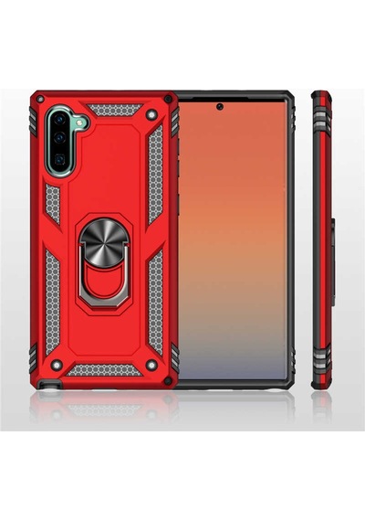 Samsung Galaxy Uyumlu Note 10 Kılıf Yüzüklü Zırh Tank Vega