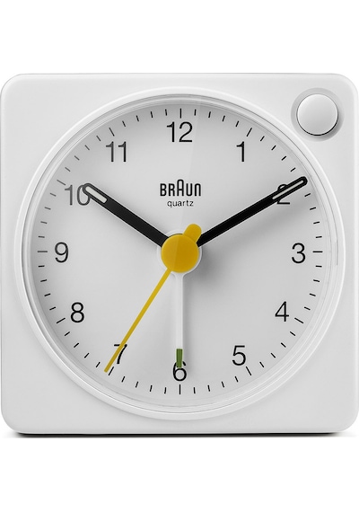 Braun Bc02xw Beyaz Klasik Seyahat Analaog Alarmlı Masa Saati Brn.bc02xw