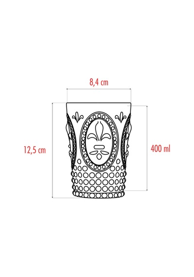 Akrilik Füme 6'lı Kısa Bardak & Su Meşrubat Kahve Yanı Bardağı 400 ml ( Cam Değildir )