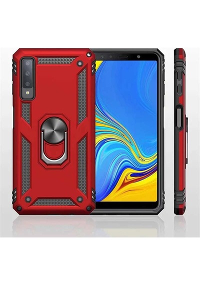 Samsung Uyumlu Galaxy A7 2018 Kılıf Zore Vega Kapak Mavi