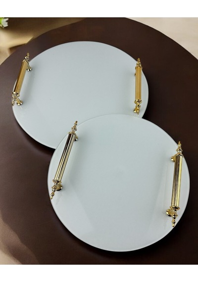 Kyan Dekoratif Söz Nişan Tepsisi Gold Gold