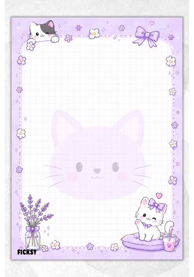 A5 Bloknot Kareli Defter - 50 Yaprak - Memopad - Notepad - Not Defteri - Not Kağıdı - 3858 Çok Renkli