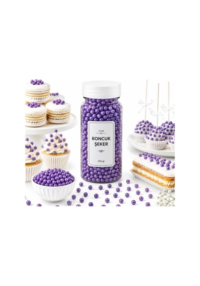 Dr. Gusto 4 Mm Mor Boncuk Şeker 250 Gr