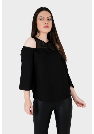 Armani Exchange Bayan Bluz 6Zyh21 Yn34Z 1200-Siyah