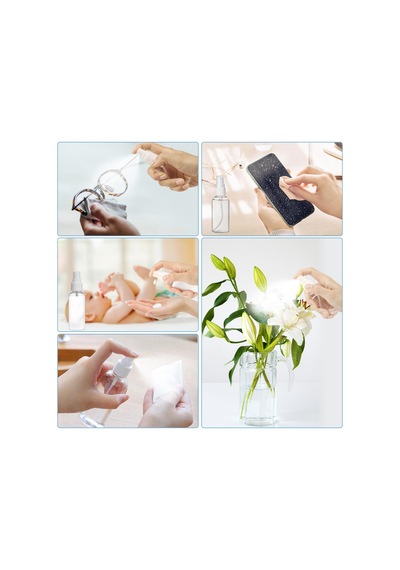 Chmejia 12 Adet Sprey Şişesi, Küçük, 50 Ml, Boş Sprey Şişesi, Doldurmak İçin, Parfüm Spreyi, Şeffaf Plastik, Sıvı Kozmetik, Su, Alkol İçin