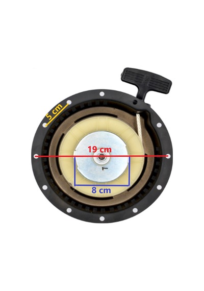 Starter çalıştırma çekme Kapağı Komple 7 Hp