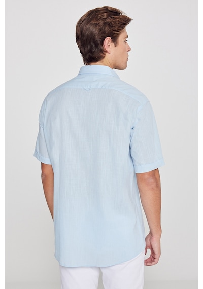AC&Co / Altınyıldız Classics Erkek Açık Mavi Comfort Fit Düğmeli Yaka %100 Pamuk Flamlı Kısa Kollu Casual Gömlek 4A2022200132amvXL Açık Mavi AC&Co / Altınyıldız Classics Erkek Açık Mavi Comfort Fit Düğmeli Yaka %100 Pamuk Flamlı Kısa Kollu Casual Gömlek 4A2022200132amvXL Açık Mavi