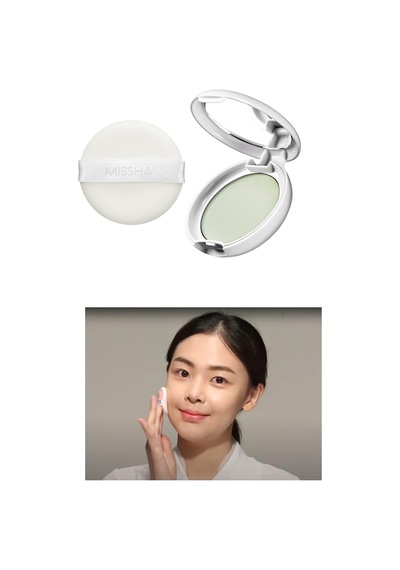 Kızarıklık Karşıtı Ultra Hafif Sıkıştırılmış Pudra 8g Airy Pot Pressed Powder Mint Diğer