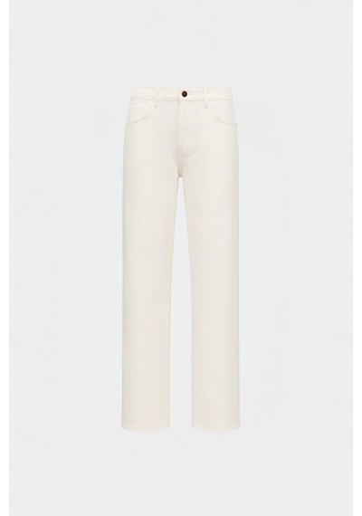 Suud Collection Ekru Effortless Straight Jean