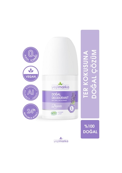 Yeşilmarka Lavanta Kokulu Doğal Roll-On Deodorant 50 ML