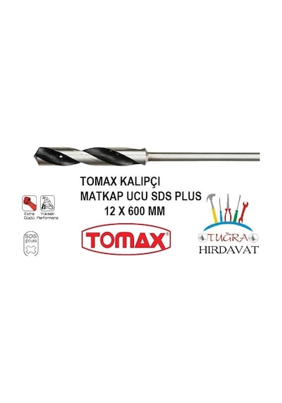 Tomax Sds Plus İnşaat Kalıpçı Matkap Ucu 12x600