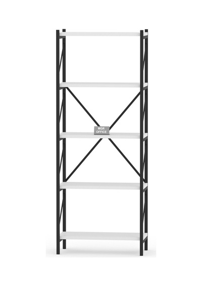 5 Raflı Metal Mutfak Düzenleyici Raf Metal 5 Raflı Kitaplık Mutfak Rafı Baharatlık Beyaz 150 Cm Beyaz