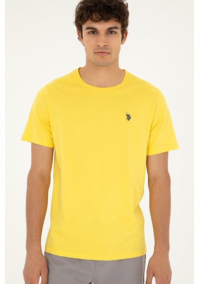 U.S. Polo Assn. Erkek Basic Tişört 50279632-vr044 Sarı