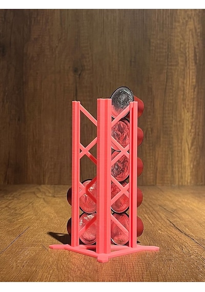 Nespresso Kapsül Kahve Organizer Pembe Siyah