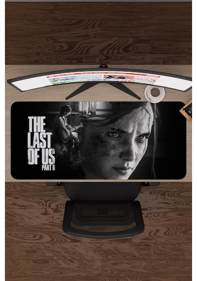 The Last Of Us Kaymaz Dikişli Kauçuk Oyuncu Mousepad V1 - 90x40 Xxl Gaming Mouse Pad Fare Altlığı