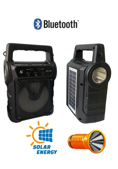 Ktf1706 Camping Outdoor Bluetooth Hoparlör Solar Enerji Panelli