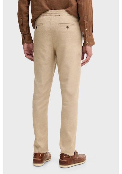 Tommy Hilfiger Keten Tapered Fit Daralan Paça Chino Pantolon Erkek Pantolon Mw0mw42336 Aeg Bej