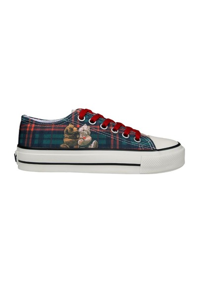 Kadın Vegan Çok Renkli Sneakers - Teddy Bear Tasarım
