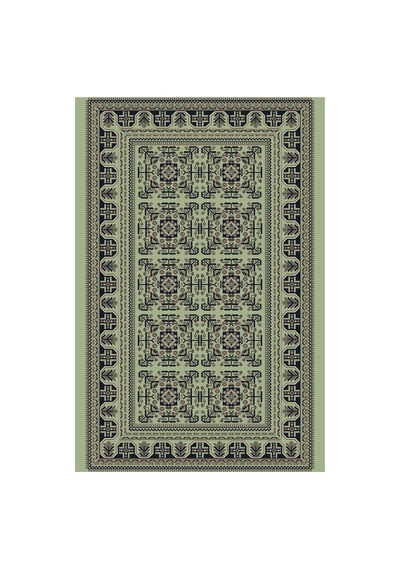 Kartela Halı Afgan Halı Jüt Taban Dokuma Halı Adaçayı Yeşili - 120 X 180 Cm