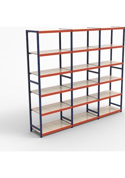 Raf Burada 5 Katlı Depo Rafı - 300-350 Kg Taşıma Kapasiteli Hafif Rack Raf- 40x90x200 cm