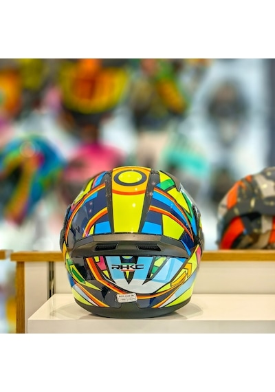 Rhkc 902 Çene Açılır Vizörlü Kask Enso Çok Renkli
