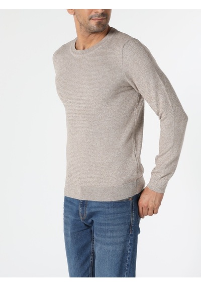 Colin's Regular Fit Bisiklet Yaka Erkek Bej Kazak CL1046786_Q1.V2_BME