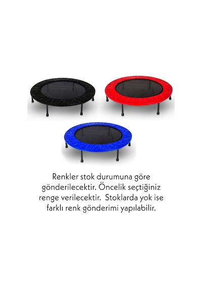 Trambolin 102 Cm 40" Yuvarlak Stabil Çelik Çerçeve 22 Cm Yükseklik Çocuk Ve Yetişkin İçin Taşın Standart 06123878