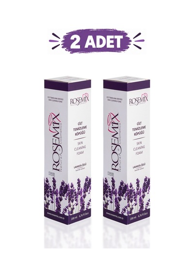 Rosemix - 628 - - Cilt Temizleme Köpüğü Lavanta 200 Ml - 2 Adetlik - Csmo-tex - Set Ürün