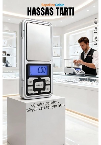 Sepetinegelsin Dijital Hassas Elektronik Cep Terazisi Tartı