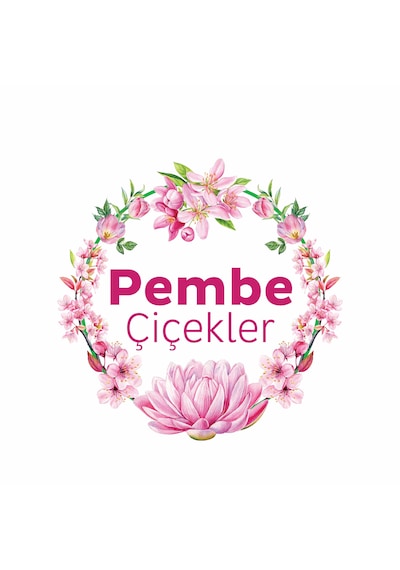 Puretex Yüzey Temizlik Havlusu Pembe Çiçekler 3x100 300 Yaprak Beyaz