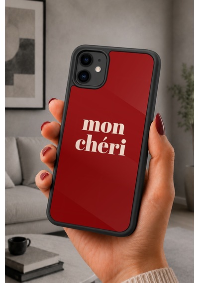 İphone 11 Uyumlu Moncheri Desenli Kamera Korumalı Darbelere Dayanıklı Kılıf 1036-moncheri-iphone11