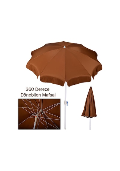 Alperensemsiyetic. 2 Metre Plaj Bahçe Teras Gölgelik Şemsiyesi Kalın Kumaş (431391516)