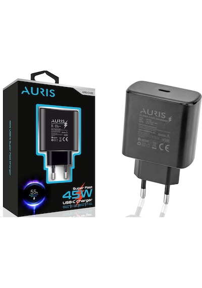Auris ARS-CH35 45 W PD Type-C Çıkışlı Şarj Adaptörü
