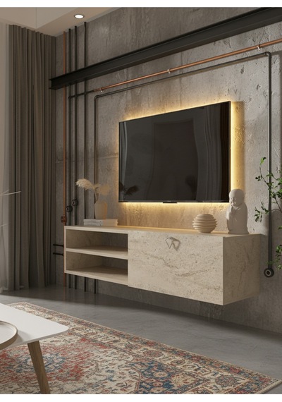 Resital Tv Ünitesi S1246-8 Traverten Traverten