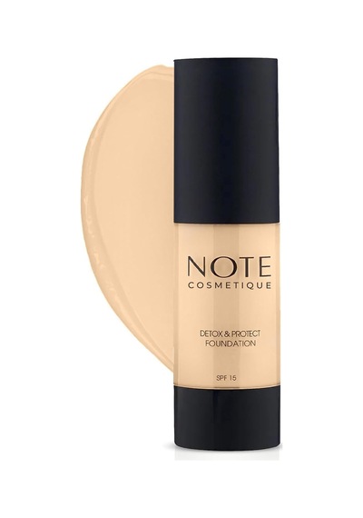 Cosmetics Detox & Protect 02 Natural Beige Canlandırıcı Etkili Spf 15 Kapatıcı Fondöten Çok Renkli