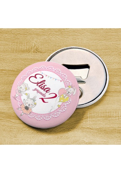 Kişiye Özel - Rozet Magnet Açacak 58 Mm Çok Renkli