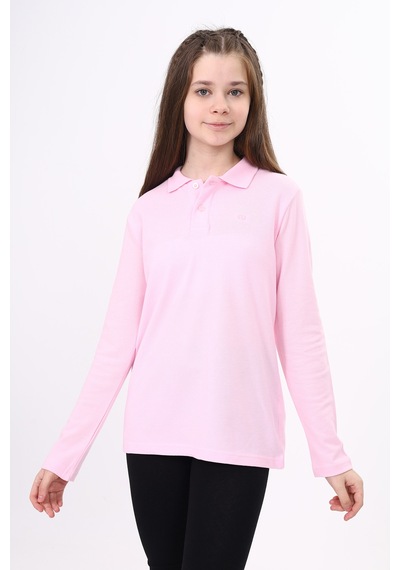 Toontoy Kids Toontoy Unisex Çocuk Nakışlı Tişört Açık Pembe
