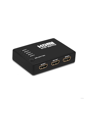 Hdmi Çoklayıcı 5 Port 1080P Hdmi Switch Splitter - Kumandalı