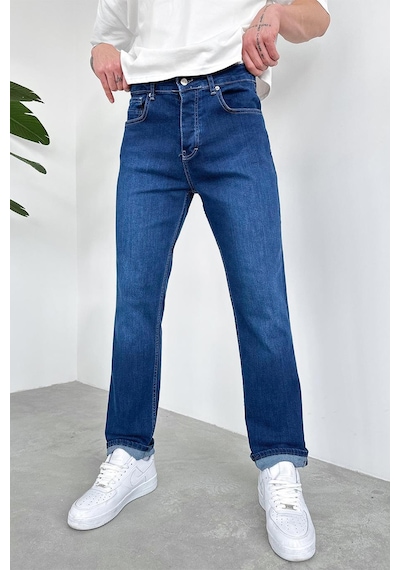 Koyu Mavi Basic Premium Slim Fit Pantolon Koyu Mavi