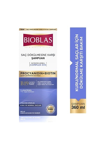 Bioblas Saç Dökülmesine Karşı Anti-stress Saç Şampuan 360 Ml 12'li Paket