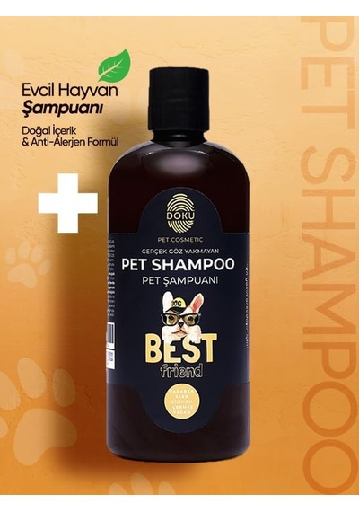 Pet Cosmetic Kedi Ve Köpek Şampuanı 500 Ml Göz Yakmayan, Doğal Ve Anti Alerjen Formül Köpeklerde Kaşıntı Giderici Etki