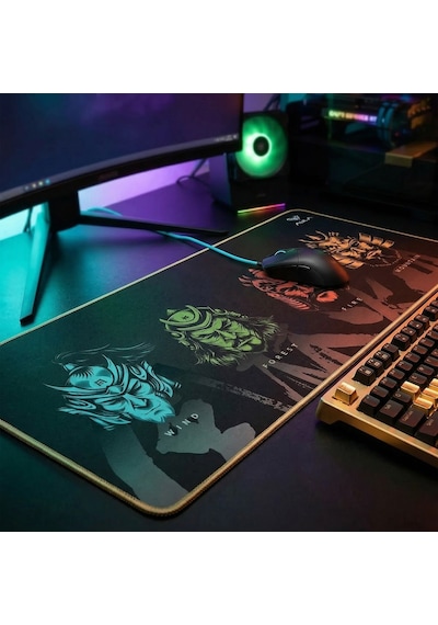 Aula Mp-wffm 70x30cm Kaymaz Tabanlı Gaming Oyuncu Mousepad Siyah