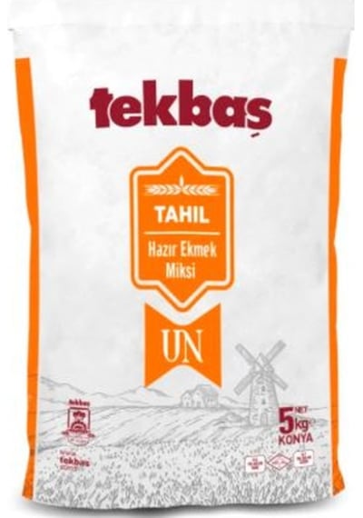 Tekbaş Un Tahıl Hazır Ekmek Miksi 5 KG