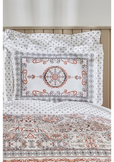 Karaca Home Aprika %100 Pamuk Tek Kişilik Nevresim Takımı Kiremit 200.22.05.0020