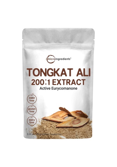 Micro Ingredients Tongkat Ali 200:1 Extract Powder 100 Gr - 200 Servis