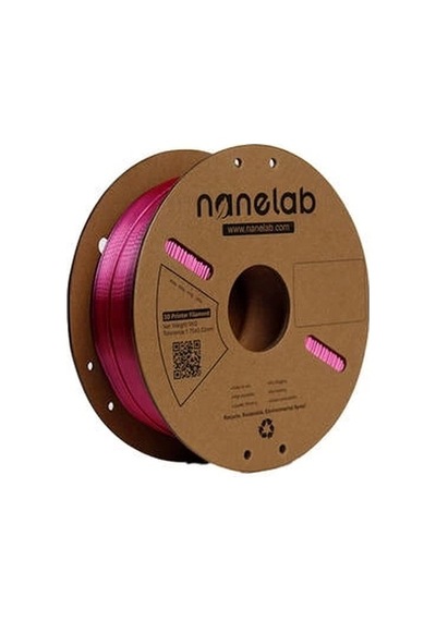 Nanelab Çift Renkli Silk Pla Filament - Siyah-kırmızı - 1.75mm - 1kg