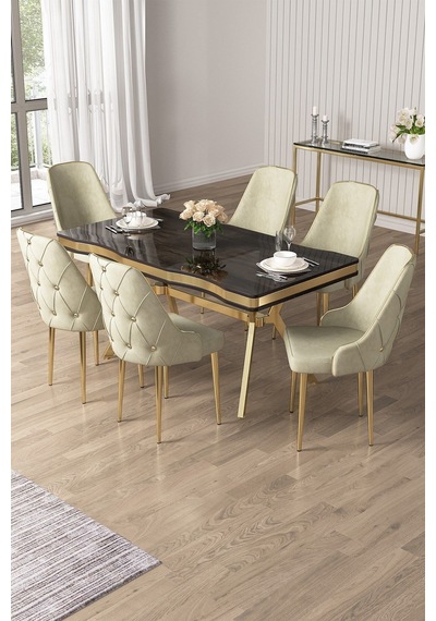 Canisa Vae Serisi 90x160 Lak Panel Antrasit Ironi Gold Ayak Masa Takımı 6 Krem Sandalye Antrasit İroni Masa Krem Sandalye Ayaklar Gold Canisa Vae Serisi 90x160 Lak Panel Antrasit Ironi Gold Ayak Masa Takımı 6 Krem Sandalye Antrasit İroni Masa Krem Sandalye Ayaklar Gold